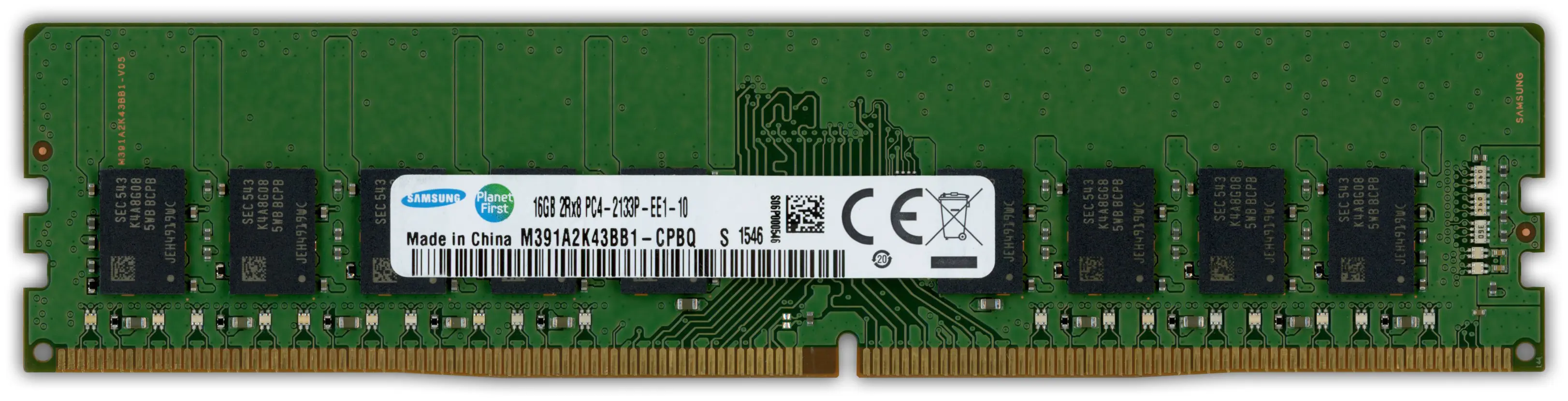 Samsung 16GB RAM-Modul DDR4 2133 MT/s PC4-2133P-E UDIMM ECC